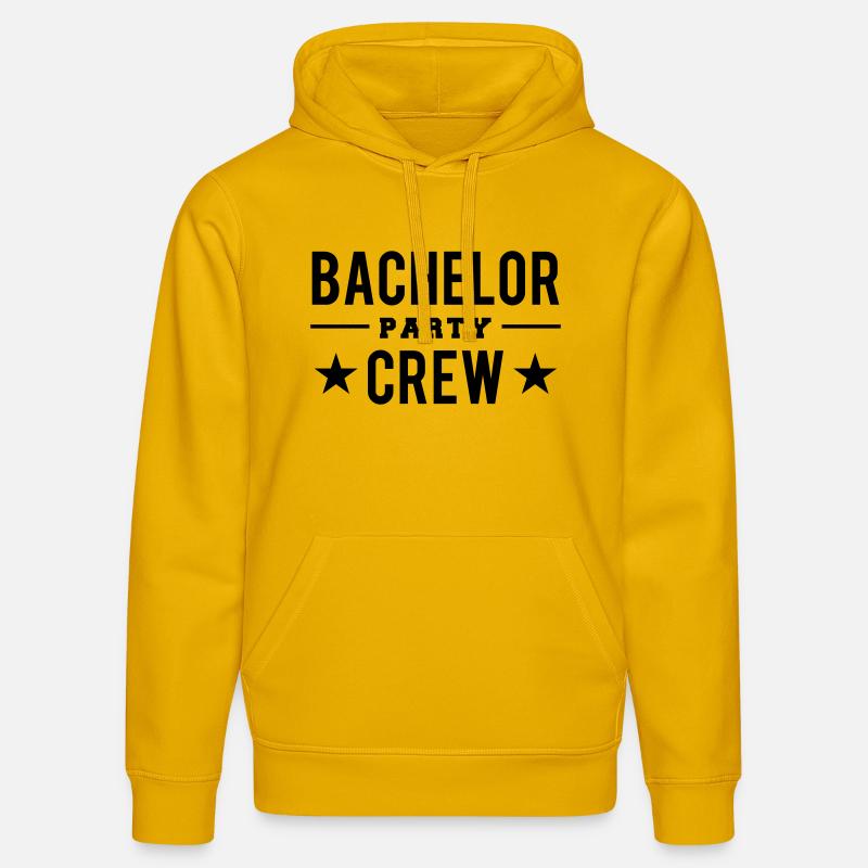 Bachelor Party CREW - Sweat à capuche bio DRUMMER Stanley/Stella Unisexe - jaune spectre