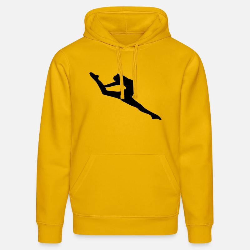 Danseuse de ballet vecteur Silhouette - Sweat à capuche bio DRUMMER Stanley/Stella Unisexe - jaune spectre