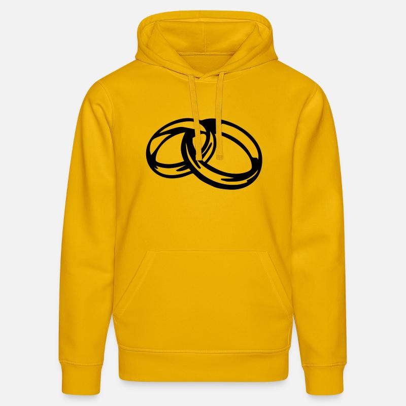 Eheringe - Wedding Band - Sweat à capuche bio DRUMMER Stanley/Stella Unisexe - jaune spectre