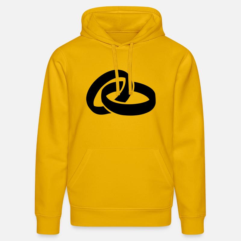 Bagues Mariage - Sweat à capuche bio DRUMMER Stanley/Stella Unisexe - jaune spectre