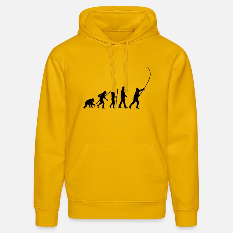 evolution_angler_042013_a_1c - Sweat à capuche bio DRUMMER Stanley/Stella Unisexe - jaune spectre