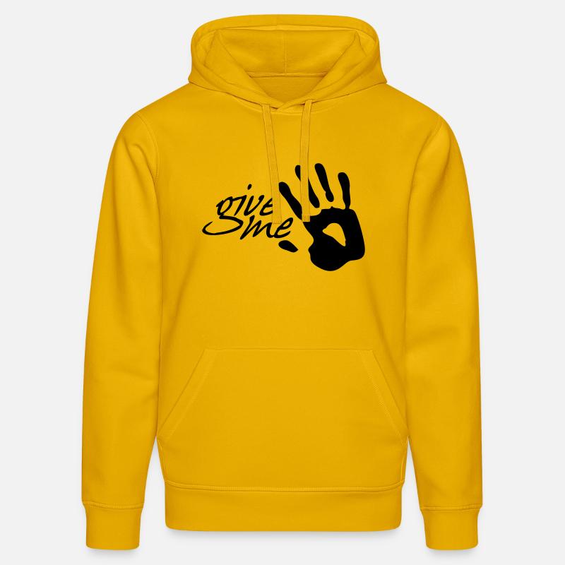 donnez-moi cinq - Sweat à capuche bio DRUMMER Stanley/Stella Unisexe - jaune spectre
