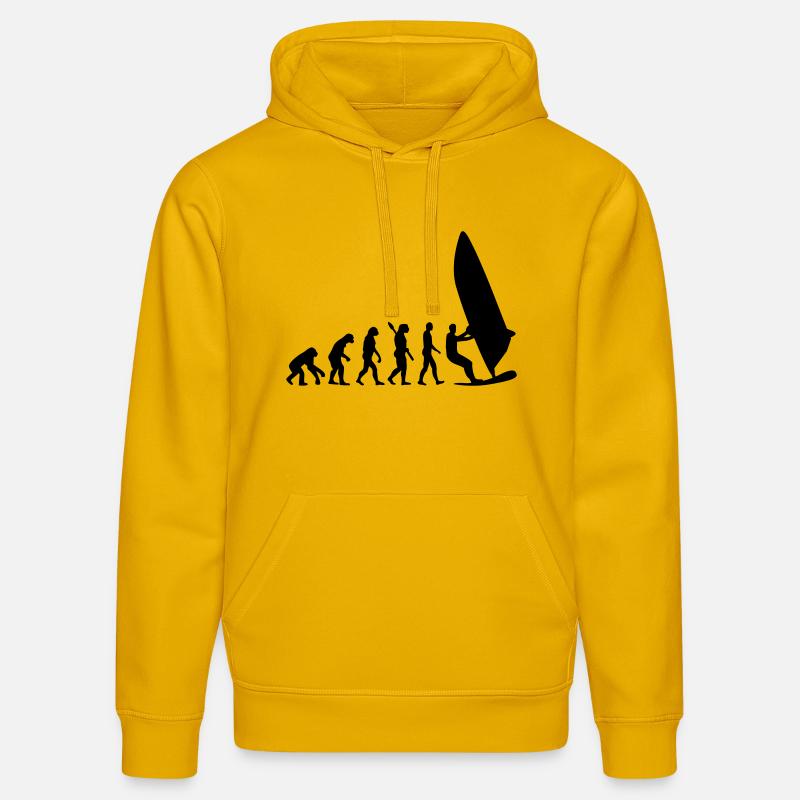 Evolution Windsurfing - Stanley/Stella DRUMMER Unisex Organic Hoodie - spectra yellow