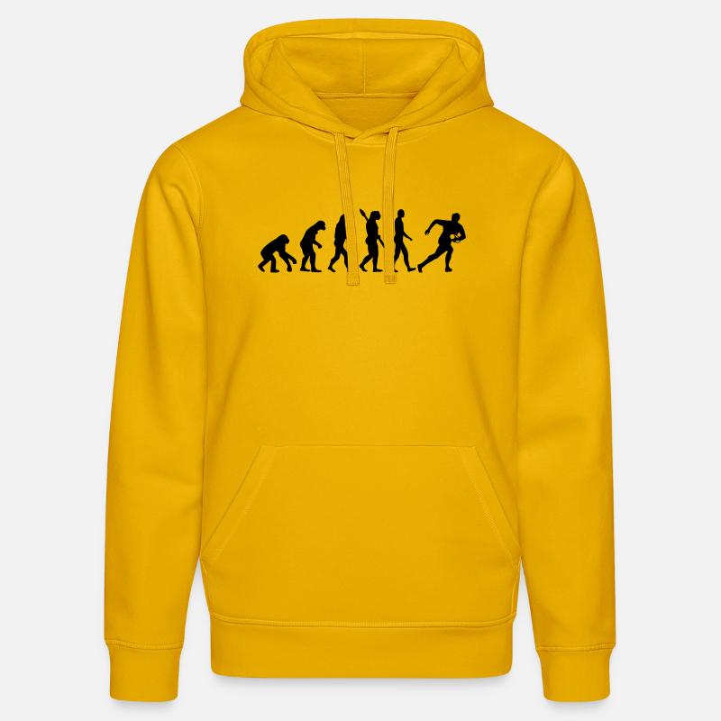 Evolution Rugby - Sweat à capuche bio DRUMMER Stanley/Stella Unisexe - jaune spectre