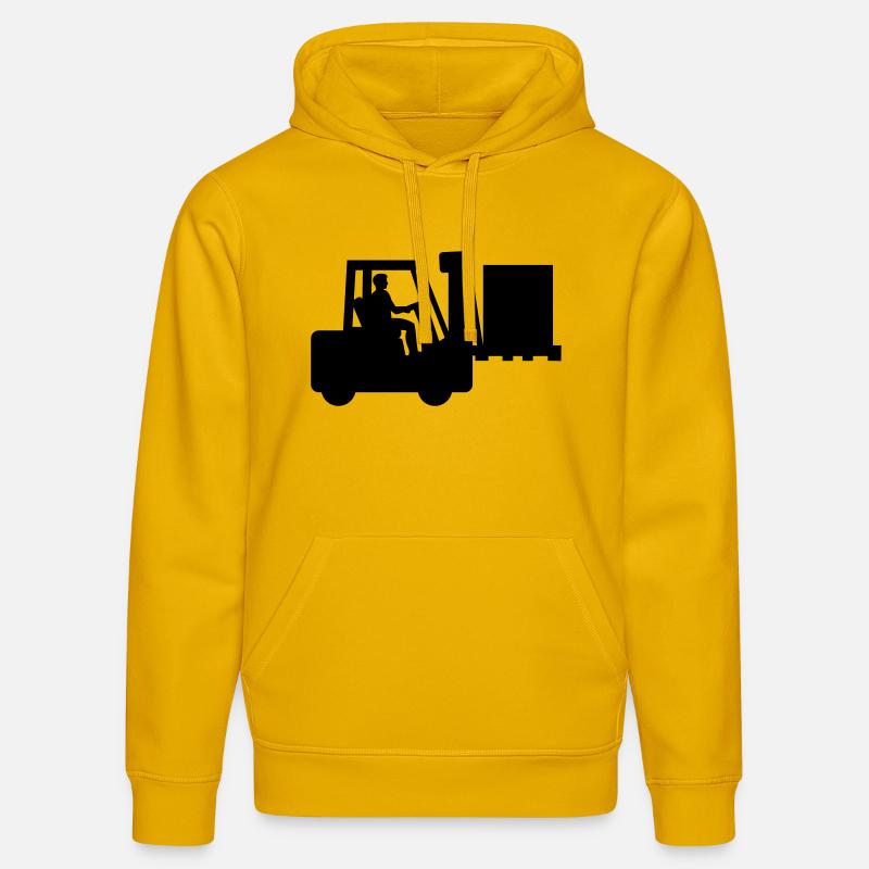 Gerbeuse à fourche - Sweat à capuche bio DRUMMER Stanley/Stella Unisexe - jaune spectre