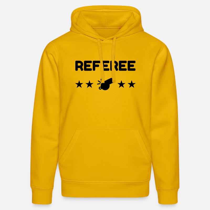 Arbitre / Arbitrage / Sport / Sifflet - Sweat à capuche bio DRUMMER Stanley/Stella Unisexe - jaune spectre