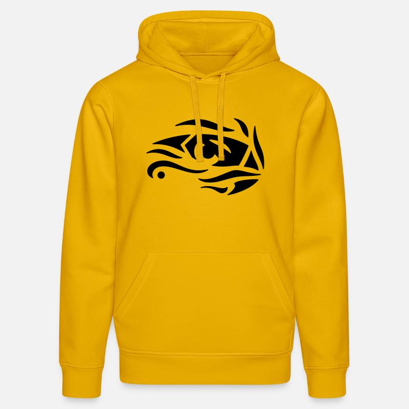 Œil-Aigle - Eagle-Eye - Sweat à capuche bio DRUMMER Stanley/Stella Unisexe - jaune spectre