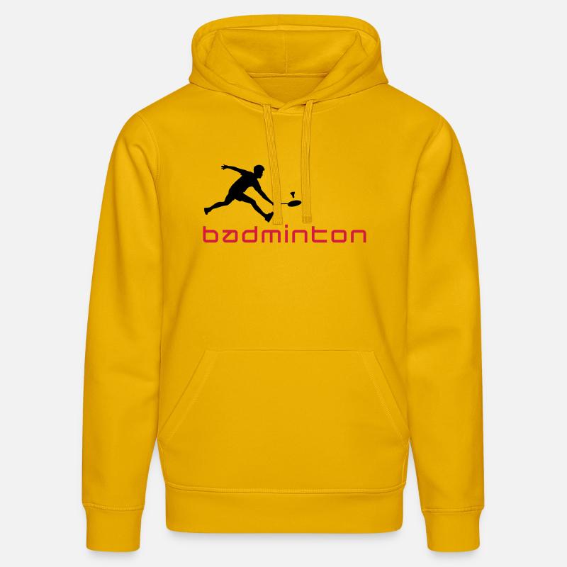 badminton_022011_v_2c - Sweat à capuche bio DRUMMER Stanley/Stella Unisexe - jaune spectre