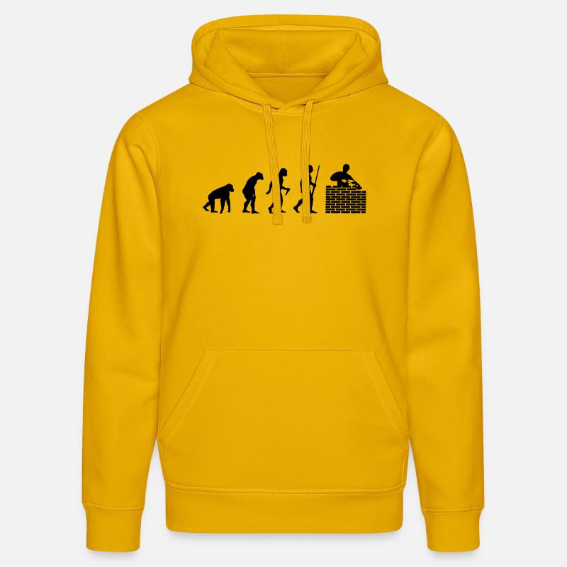 Évolution de Mason - Sweat à capuche bio DRUMMER Stanley/Stella Unisexe - jaune spectre