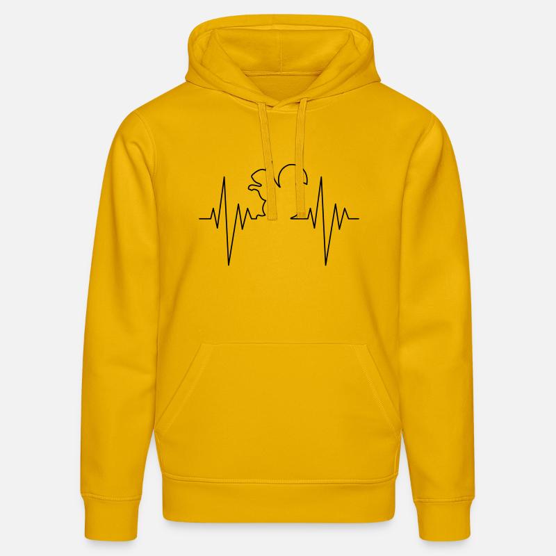 Écureuil Pulse - Sweat à capuche bio DRUMMER Stanley/Stella Unisexe - jaune spectre