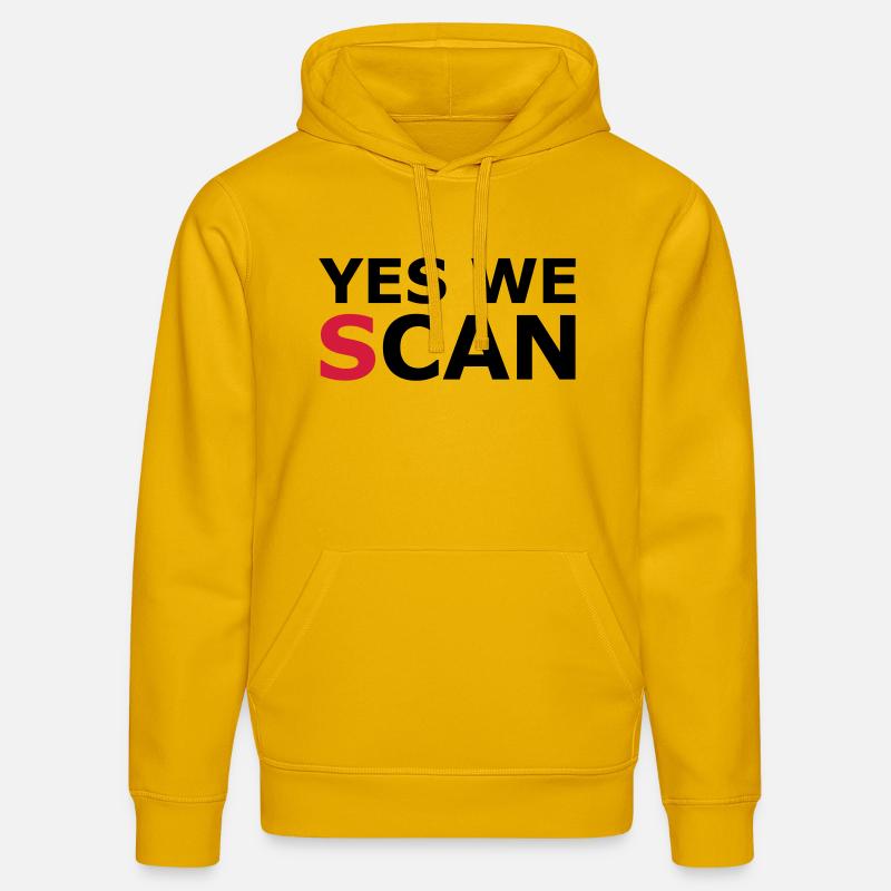 Oui, nous (s) peut - Sweat à capuche bio DRUMMER Stanley/Stella Unisexe - jaune spectre