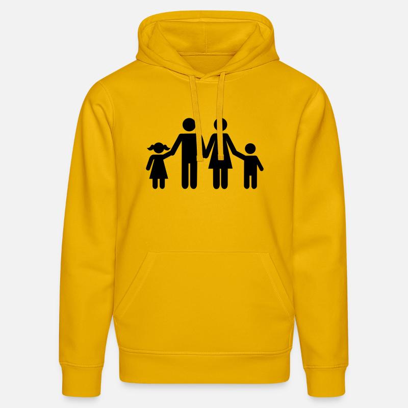Famille - Sweat à capuche bio DRUMMER Stanley/Stella Unisexe - jaune spectre