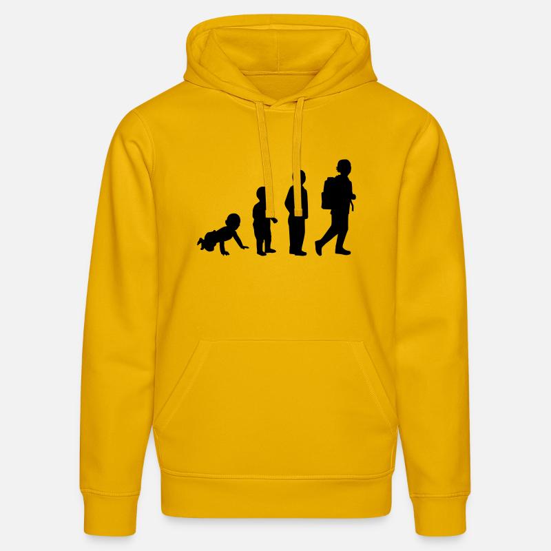 Évolution Élève - Sweat à capuche bio DRUMMER Stanley/Stella Unisexe - jaune spectre