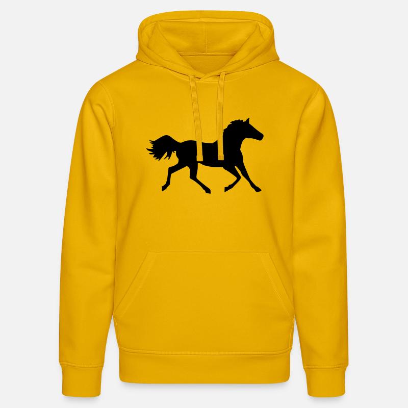 Cheval - Sweat à capuche bio DRUMMER Stanley/Stella Unisexe - jaune spectre
