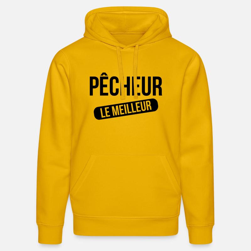 Le Meilleur Pêcheur - Sweat à capuche bio DRUMMER Stanley/Stella Unisexe - jaune spectre