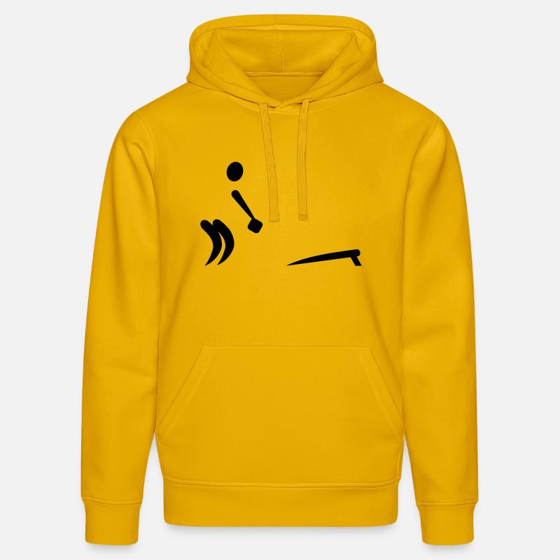 Cornhole - Sweat à capuche bio DRUMMER Stanley/Stella Unisexe - jaune spectre