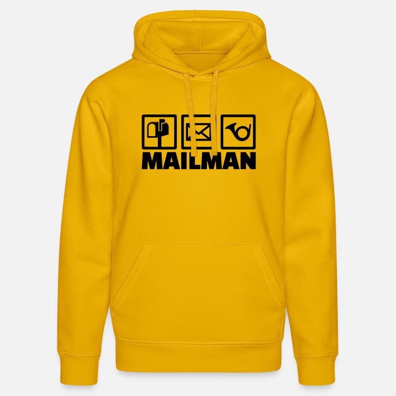 Mailman - Sweat à capuche bio DRUMMER Stanley/Stella Unisexe - jaune spectre