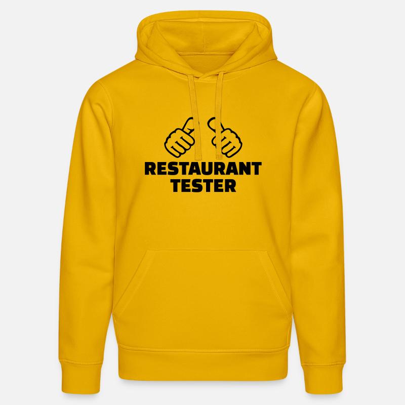 Restaurant tester - Sweat à capuche bio DRUMMER Stanley/Stella Unisexe - jaune spectre