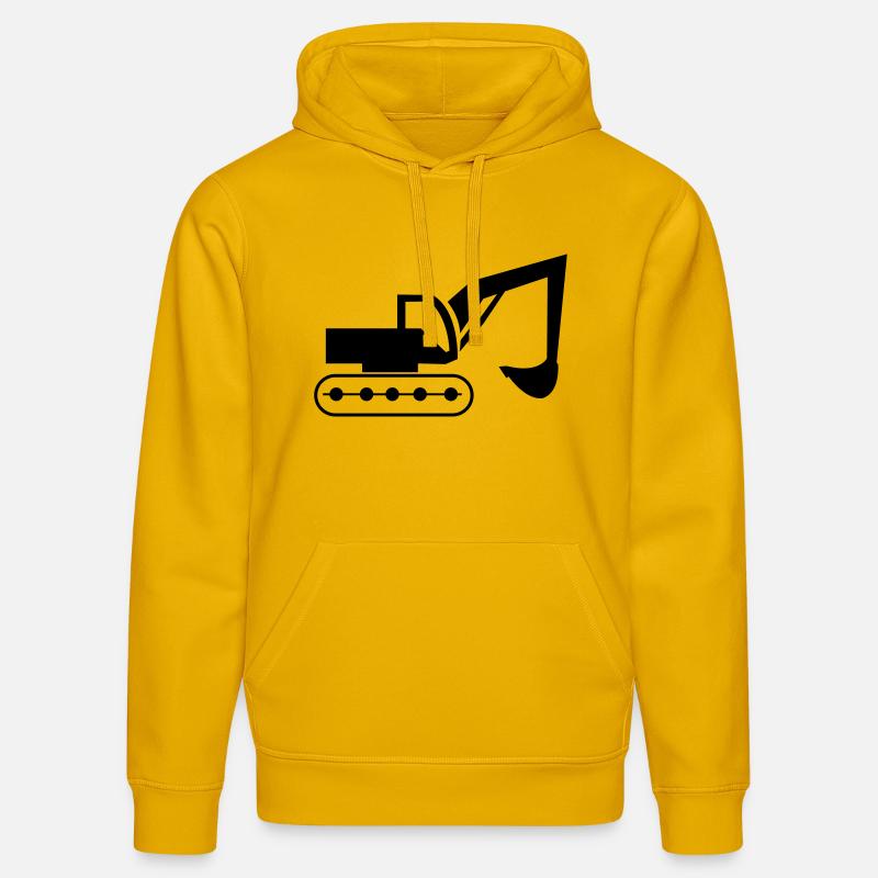 bagger - Sweat à capuche bio DRUMMER Stanley/Stella Unisexe - jaune spectre