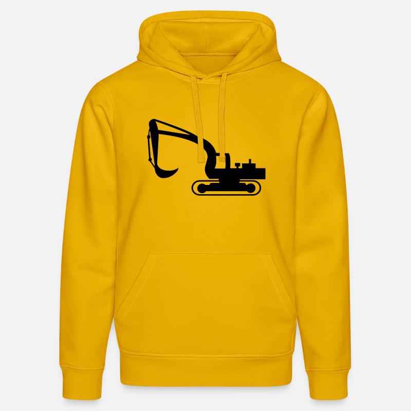bagger - Sweat à capuche bio DRUMMER Stanley/Stella Unisexe - jaune spectre