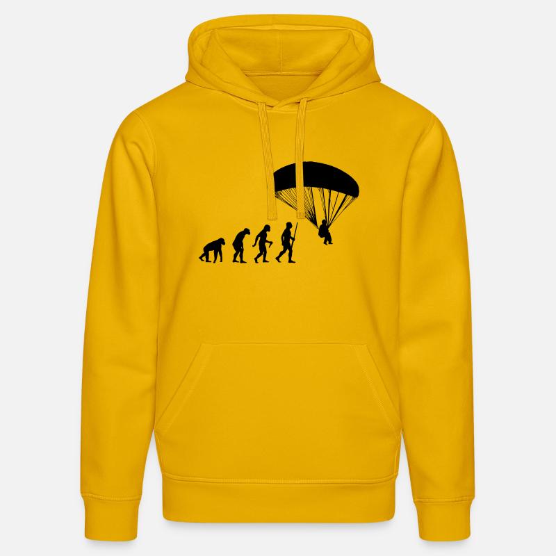 Paragliding Evolution - Stanley/Stella Unisex Bio-Hoodie DRUMMER  - Spektralgelb