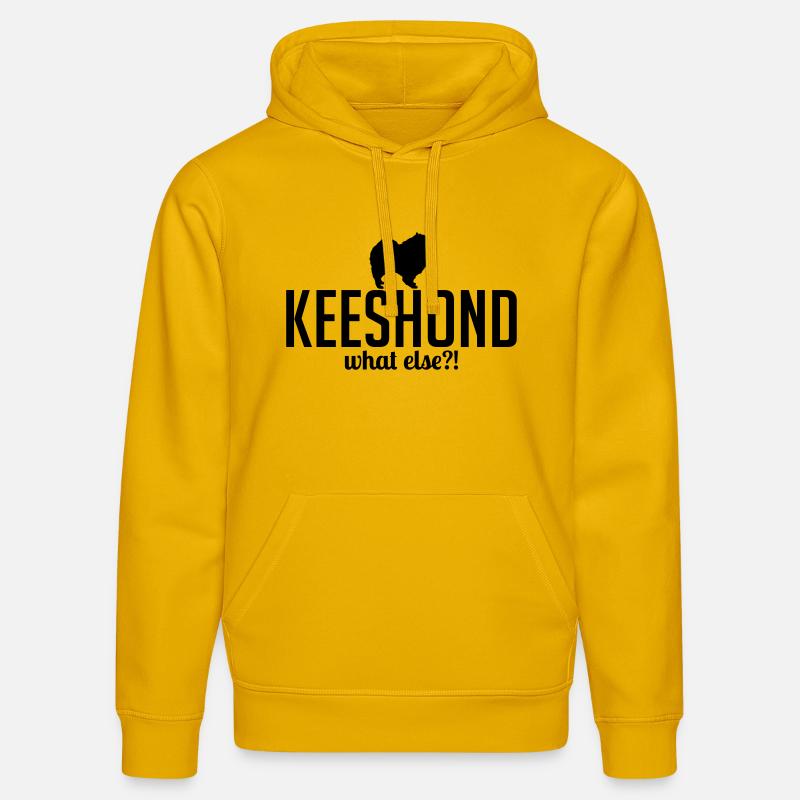 Keeshond whatelse - Sweat à capuche bio DRUMMER Stanley/Stella Unisexe - jaune spectre