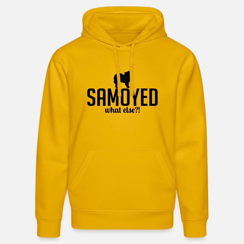 SAMOYED whatelse - Sweat à capuche bio DRUMMER Stanley/Stella Unisexe - jaune spectre