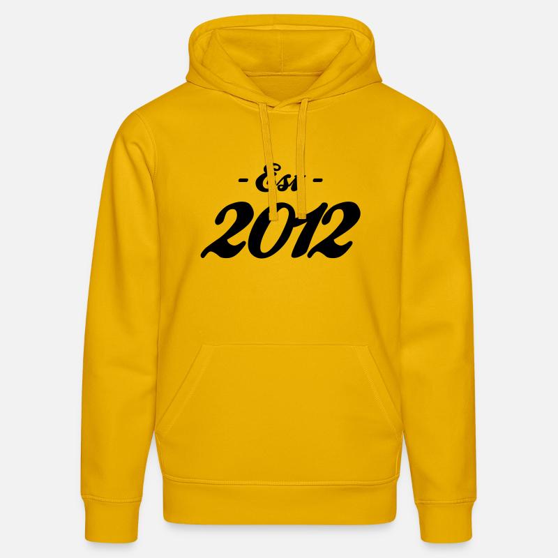 naissance - Established 2012 - Sweat à capuche bio DRUMMER Stanley/Stella Unisexe - jaune spectre