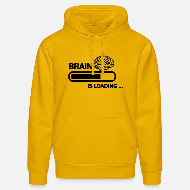 Brain loading - Stanley/Stella Unisex Bio-Hoodie DRUMMER  - Spektralgelb