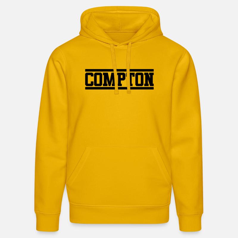 compton - Sweat à capuche bio DRUMMER Stanley/Stella Unisexe - jaune spectre