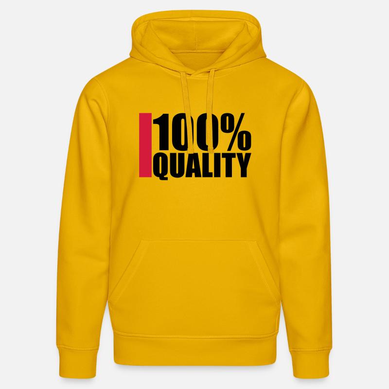 100 Procent Quality Design - Stanley/Stella Unisex Bio-Hoodie DRUMMER  - Spektralgelb