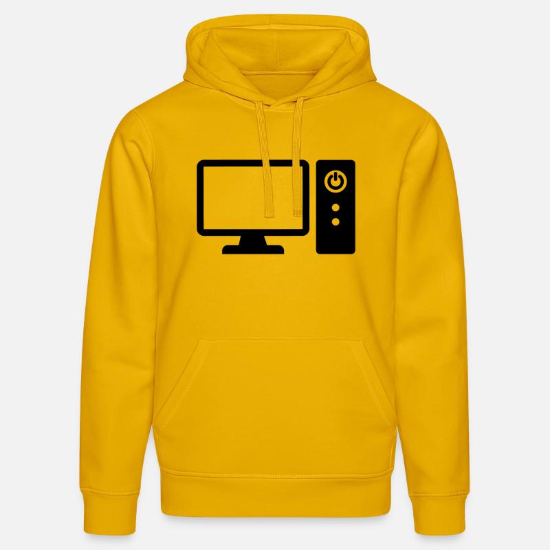 Ordinateur - Sweat à capuche bio DRUMMER Stanley/Stella Unisexe - jaune spectre