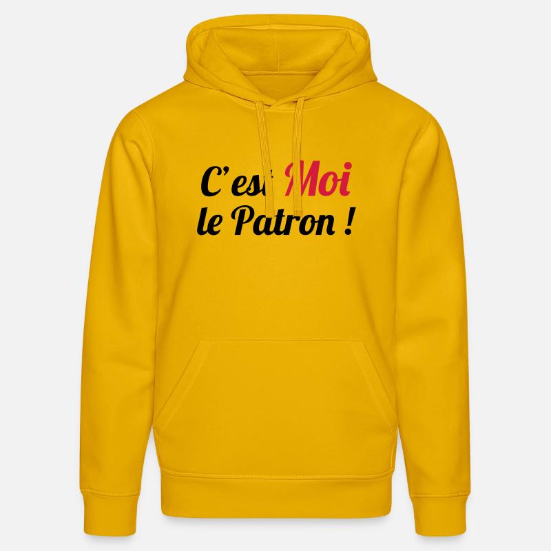 c'est MOI le Patron ! - Stanley/Stella Unisex Bio-Hoodie DRUMMER  - Spektralgelb