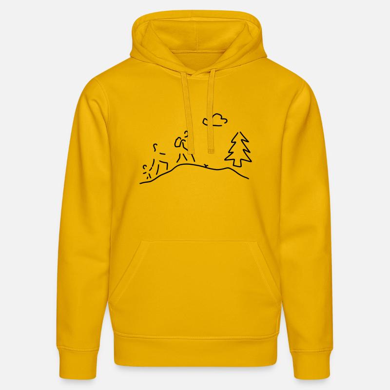 wandern oder walking - Stanley/Stella Unisex Bio-Hoodie DRUMMER  - Spektralgelb