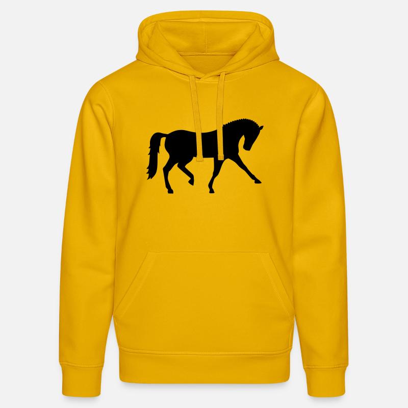 Cheval - Sweat à capuche bio DRUMMER Stanley/Stella Unisexe - jaune spectre