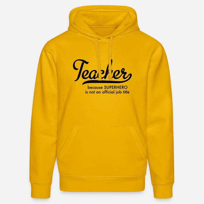 Enseignant - Sweat à capuche bio DRUMMER Stanley/Stella Unisexe - jaune spectre