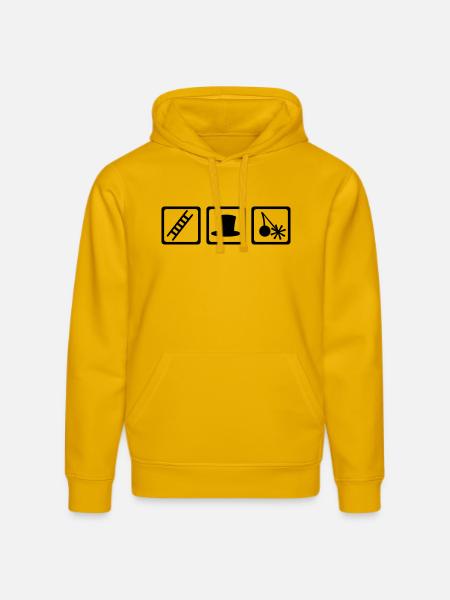 Schornsteinfeger - Stanley/Stella Unisex Bio-Hoodie DRUMMER - Spektralgelb
