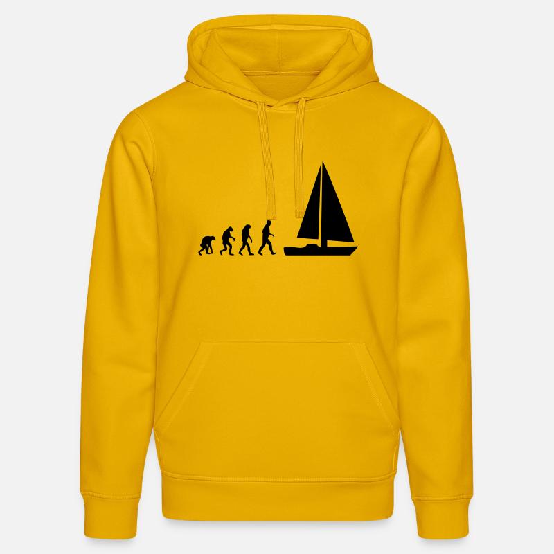 sailing evolution - Sweat à capuche bio DRUMMER Stanley/Stella Unisexe - jaune spectre