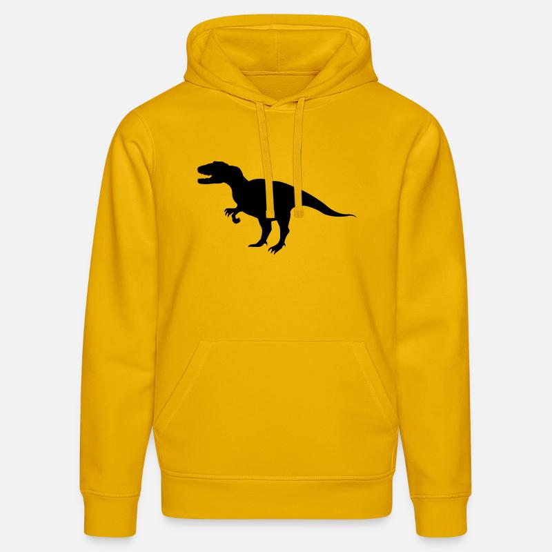 dinosaurier - Sweat à capuche bio DRUMMER Stanley/Stella Unisexe - jaune spectre