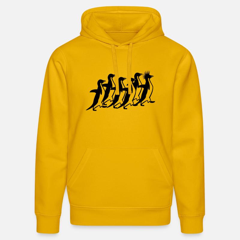 Pack de pingouins - Sweat à capuche bio DRUMMER Stanley/Stella Unisexe - jaune spectre