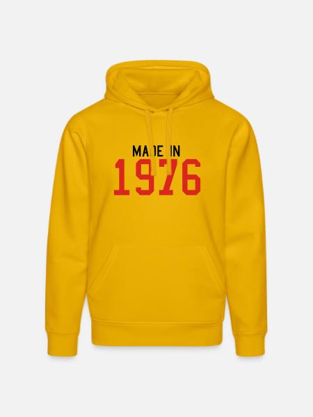 1976 - Stanley/Stella DRUMMER Unisex Organic Hoodie - spectra yellow
