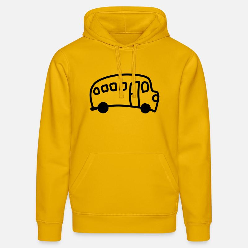 Bus - Ligne - Sweat à capuche bio DRUMMER Stanley/Stella Unisexe - jaune spectre
