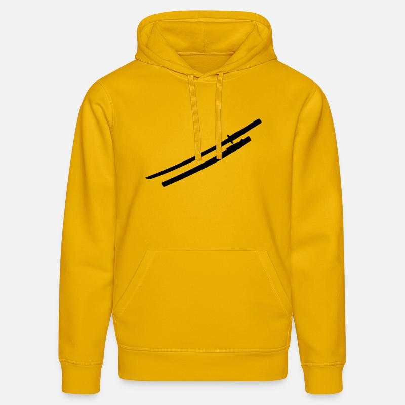 Samurai épée - Sweat à capuche bio DRUMMER Stanley/Stella Unisexe - jaune spectre