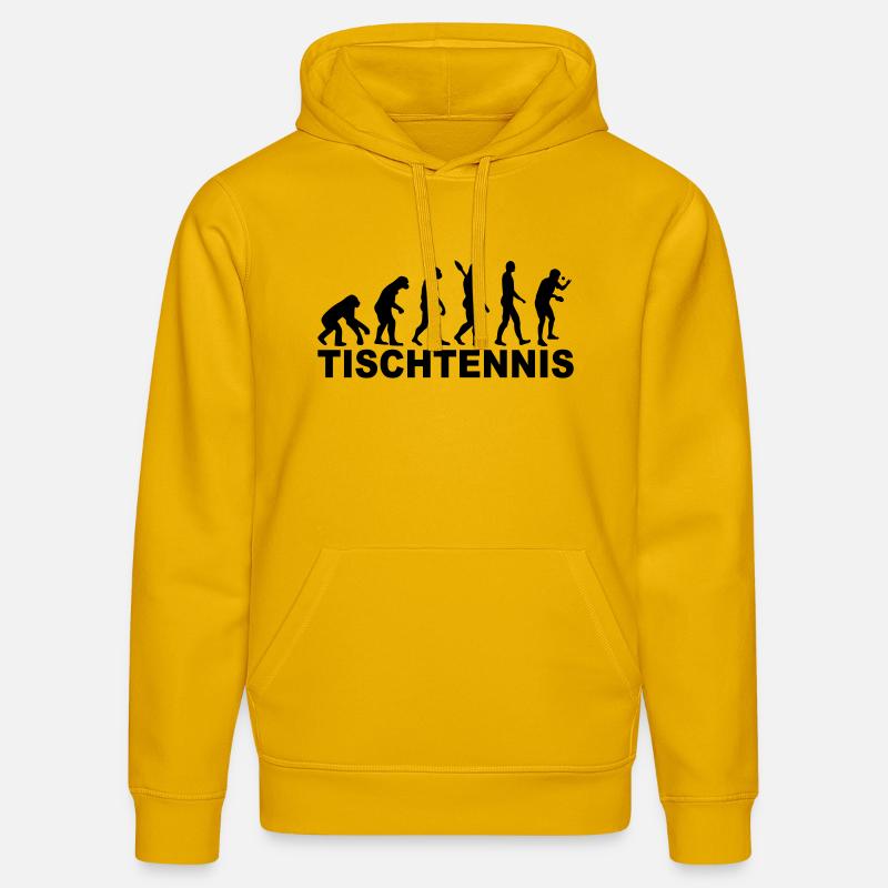 Tennis de table Evolution - Sweat à capuche bio DRUMMER Stanley/Stella Unisexe - jaune spectre