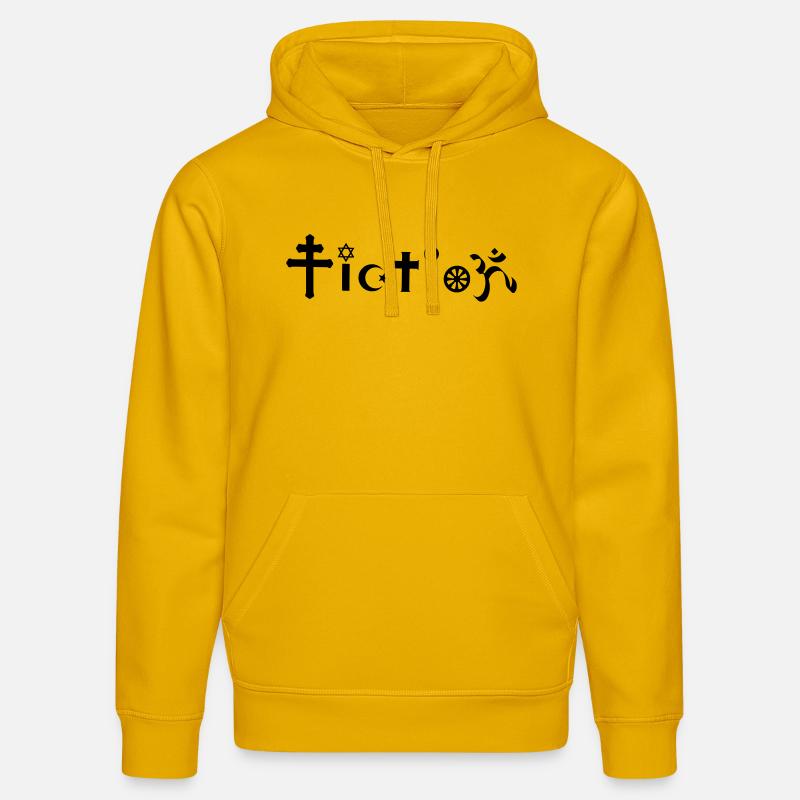 conception de fiction athée - Sweat à capuche bio DRUMMER Stanley/Stella Unisexe - jaune spectre