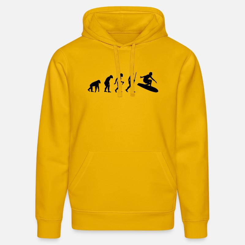Surf Evolution - Stanley/Stella Unisex Bio-Hoodie DRUMMER  - Spektralgelb