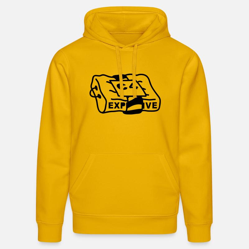 c4_explosive - Sweat à capuche bio DRUMMER Stanley/Stella Unisexe - jaune spectre