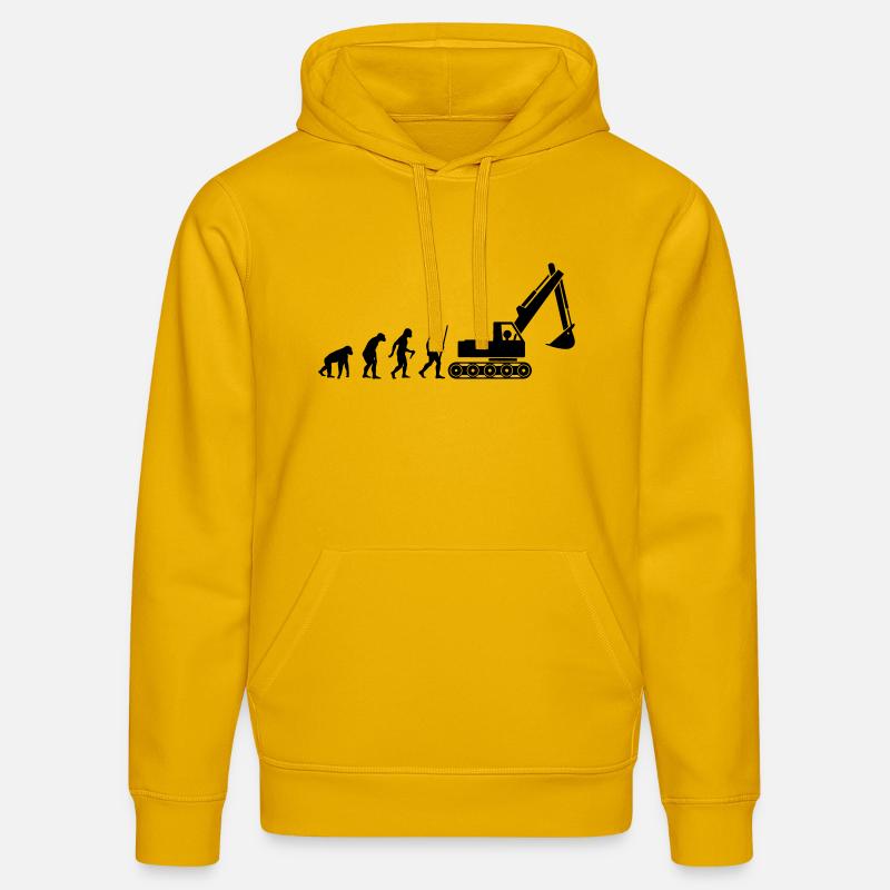 Bagger Evolution - Stanley/Stella Unisex Bio-Hoodie DRUMMER  - Spektralgelb