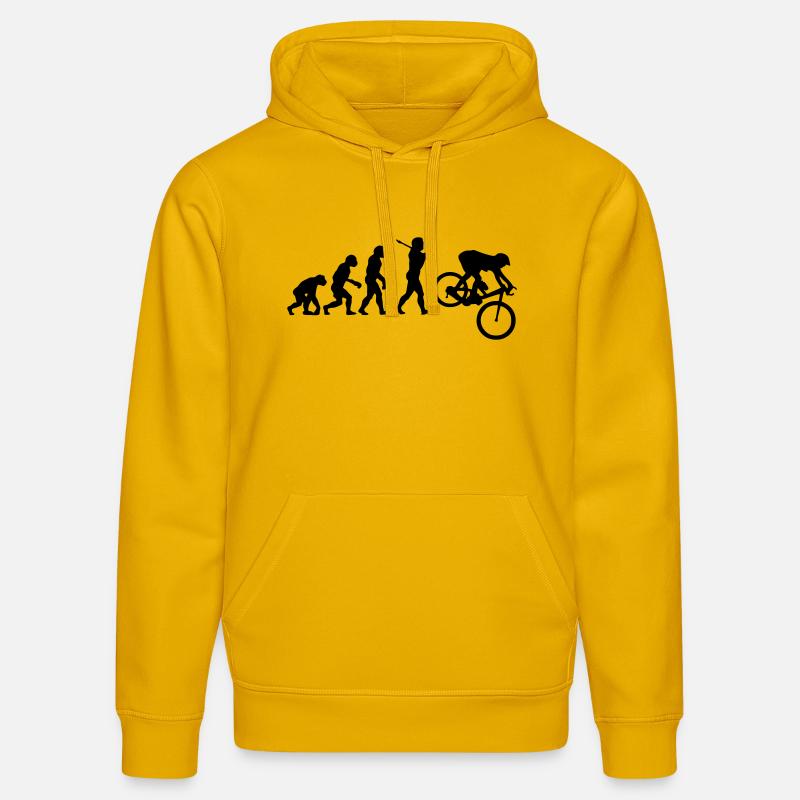 MTB Downhill Evolution - Stanley/Stella Unisex Bio-Hoodie DRUMMER  - Spektralgelb