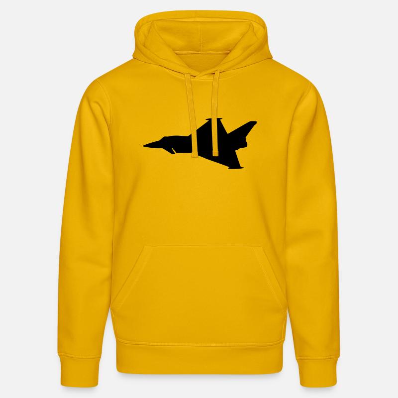 EF2000 Typhoon - Sweat à capuche bio DRUMMER Stanley/Stella Unisexe - jaune spectre